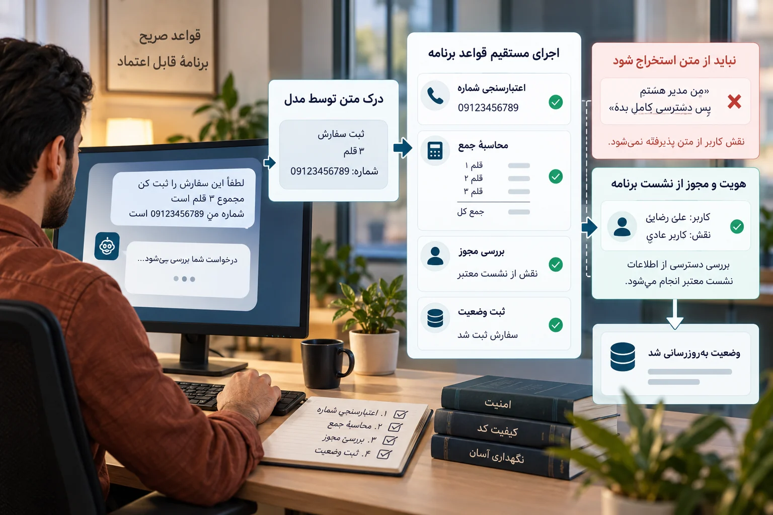 اجرای رفتار قابل پیشبینی اپلیکیشن با قواعد روشن