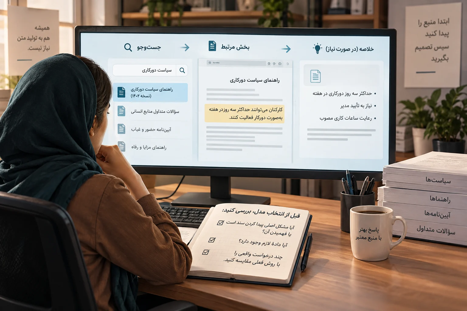 بازیابی منبع معتبر برای درخواست نیازمند اطلاعات